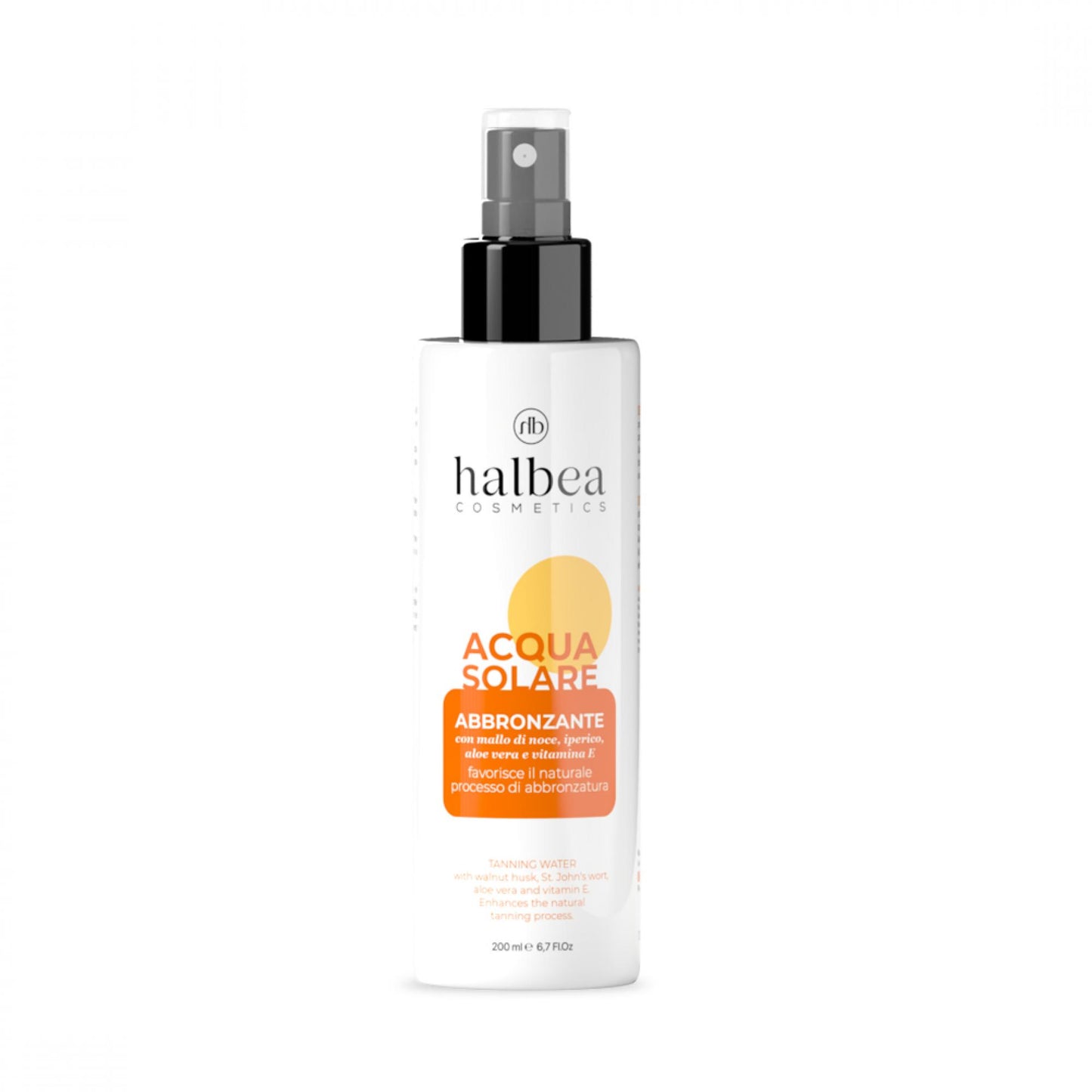 Bräunungs-Sonnenwasser mit Walnussschale, Johanniskraut, Aloe Vera und Vitamin E - 200ml