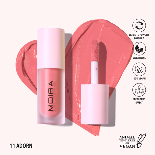 Moira Love Steady Flüssiges Rouge (011, Adorn)