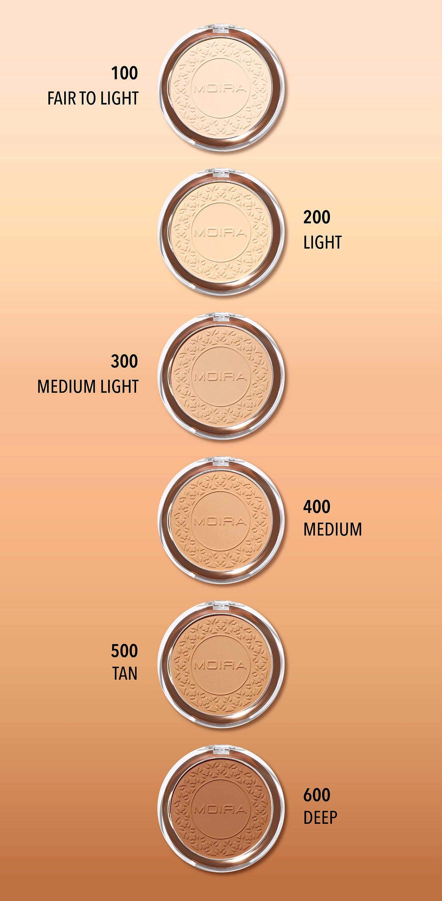 Moira Cosmetics Cipria Fissante Soft Focus Resistente all'Acqua – Tonalità 200 Light