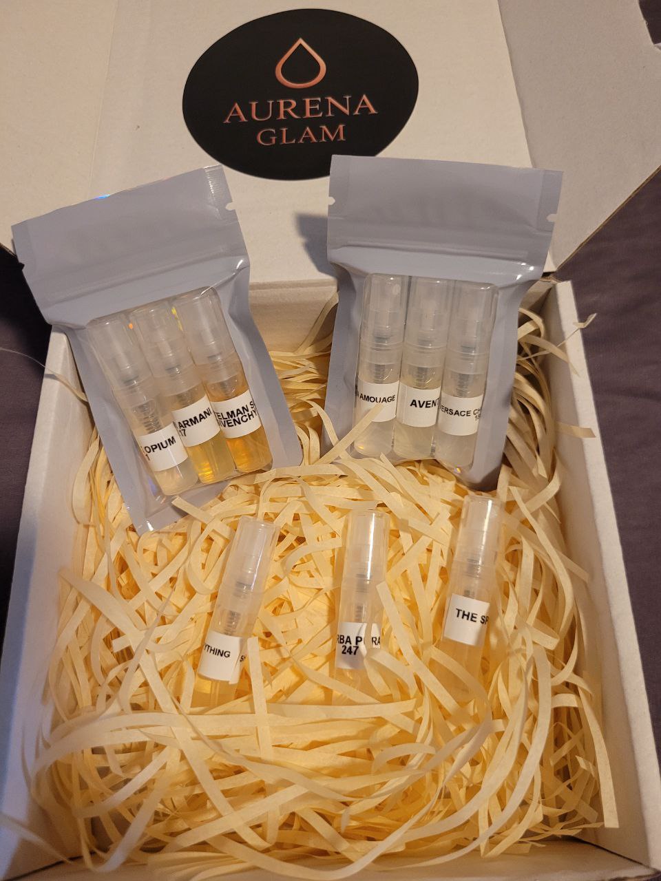 Conjunto de amostras – 10 amostras de fragrâncias (2 ml)