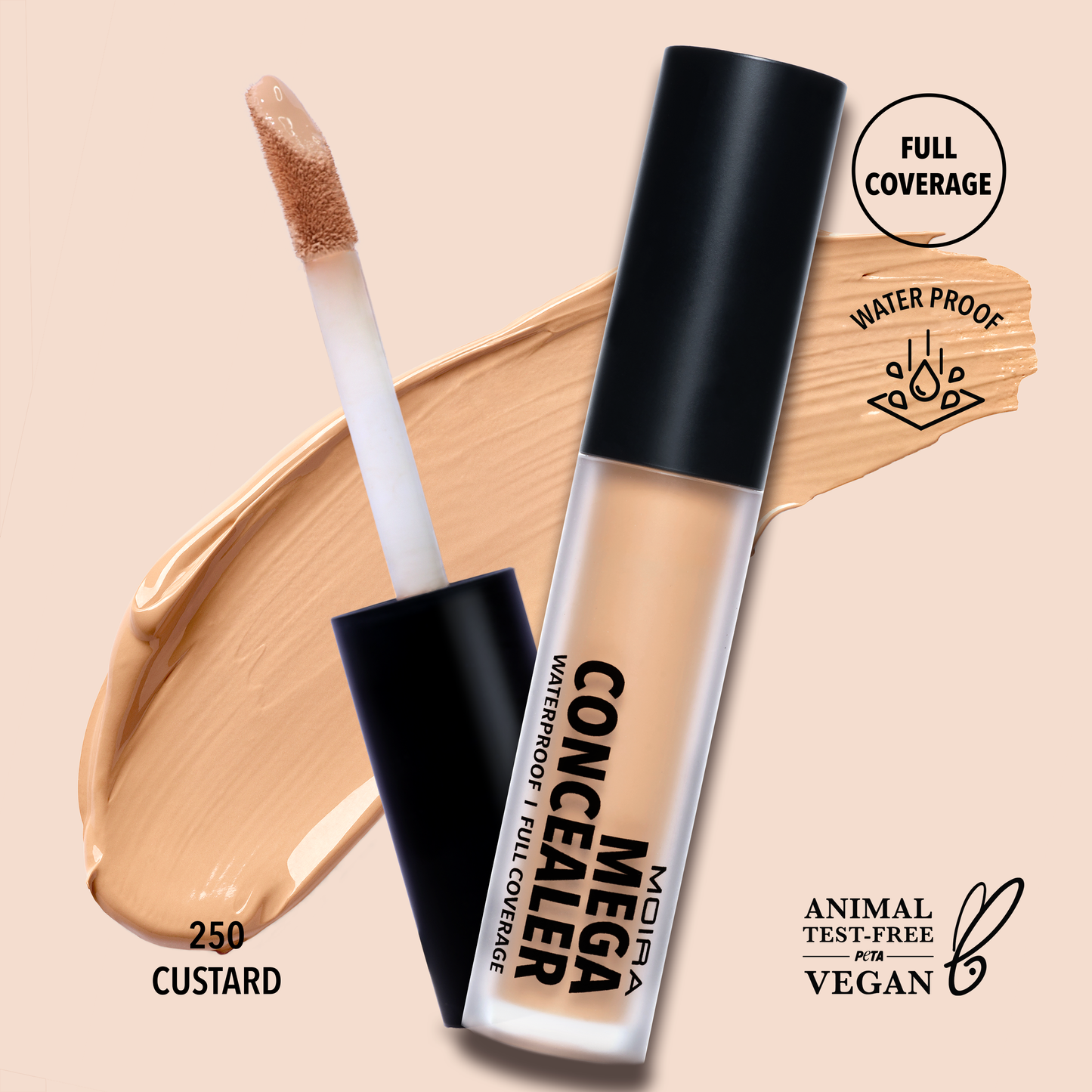 Correttore Waterproof Moira Cosmetics Mega 250 – Custard