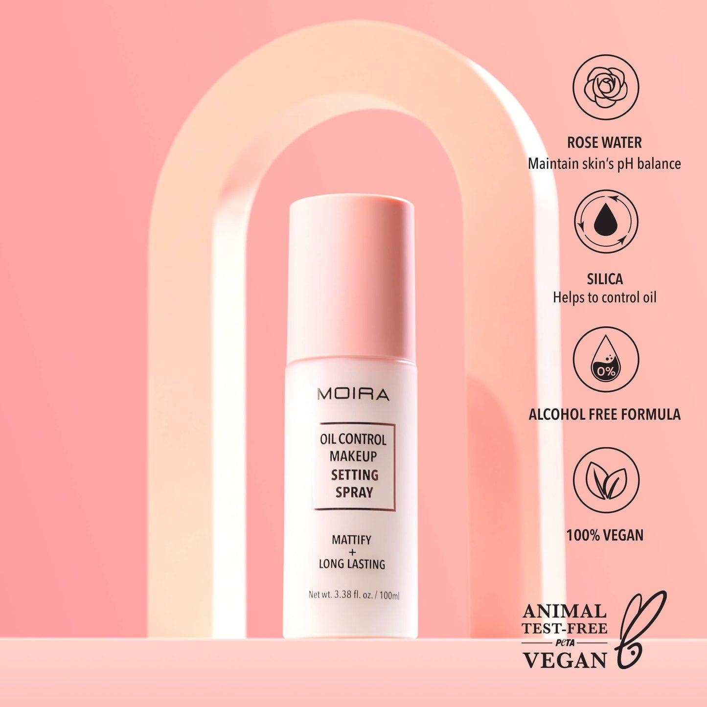 Moira Cosmetics Oil Control Make-up Fixierspray