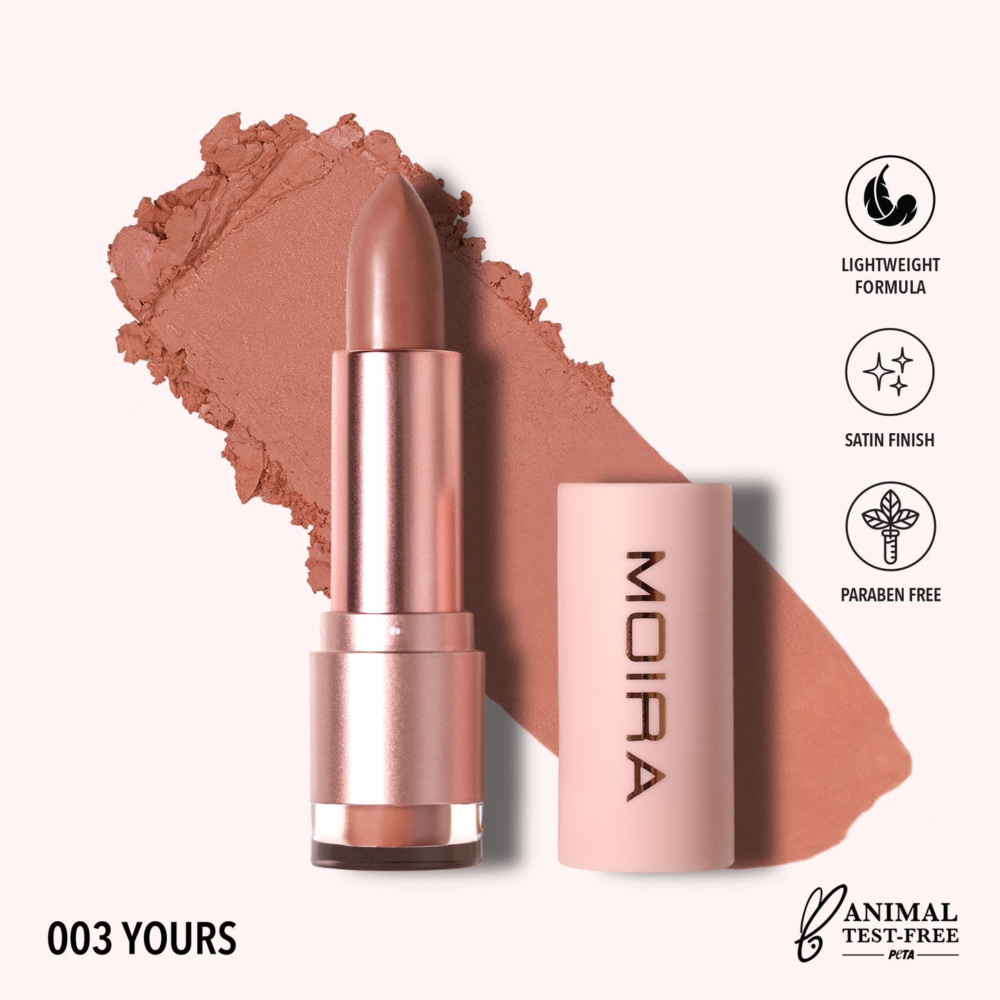 Rossetto Lip Goddess di Moira Cosmetics (003, Yours)