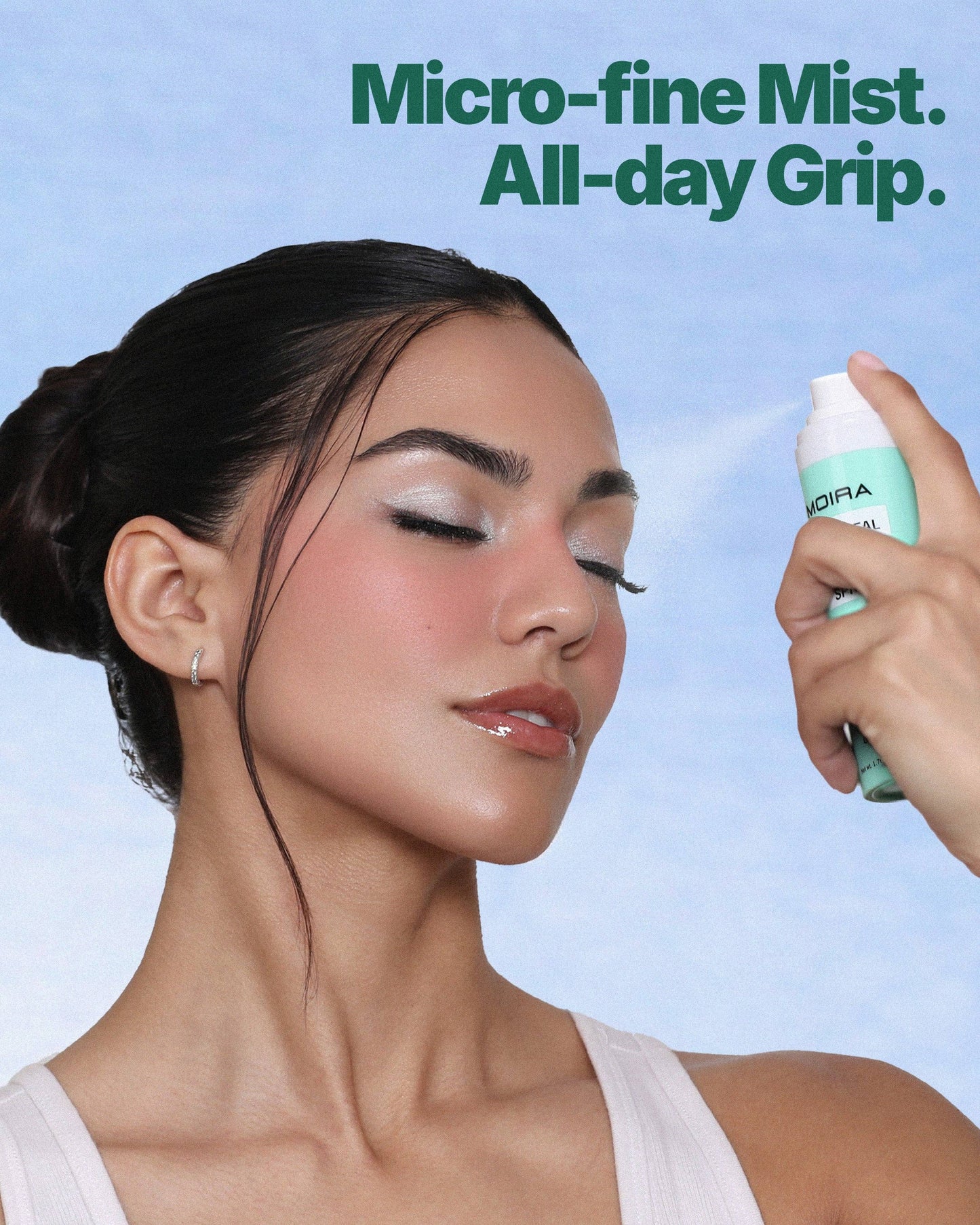 Spray fixador matificante de 16 horas