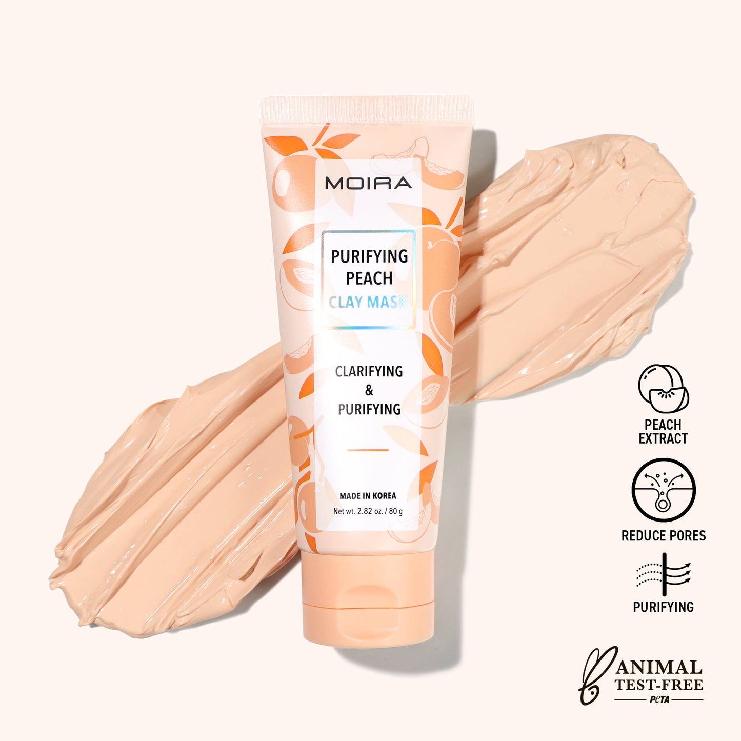 Maschera purificante all'argilla e pesca Moira