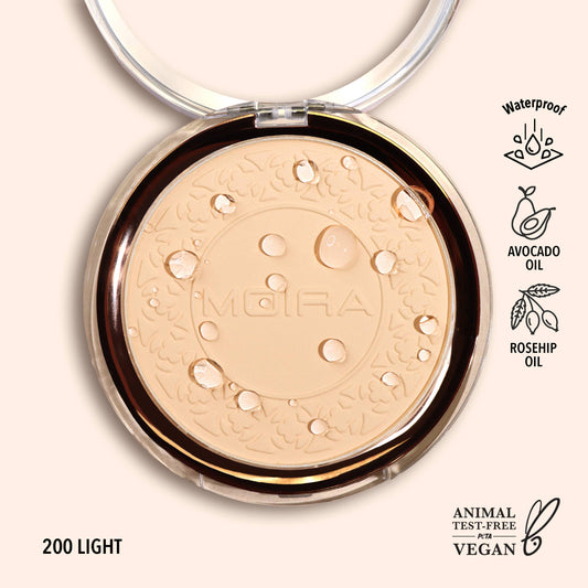 Moira Cosmetics Soft Focus Wasserfeste Fixierpuder – Farbton 200 Light