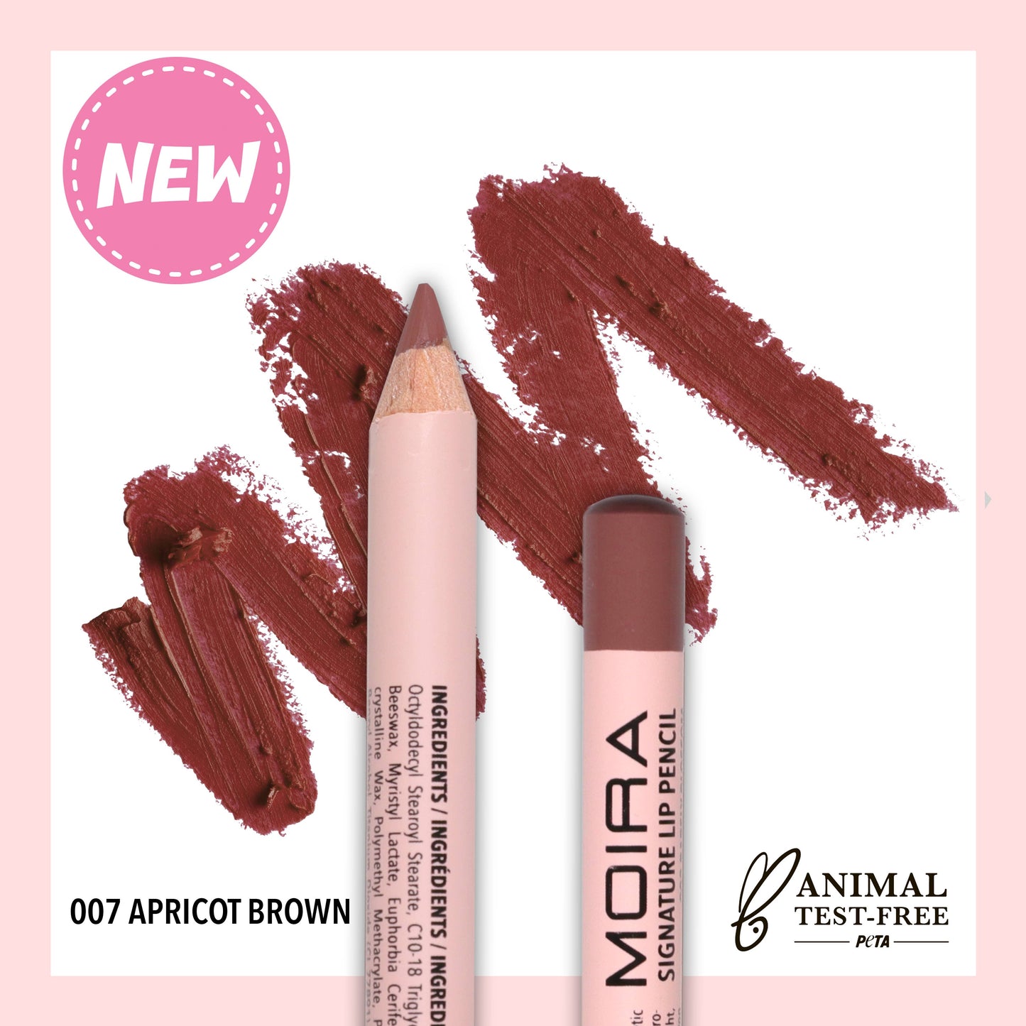 Moira Signature Lip Pencil - cremiger Lipliner mit intensiver Farbe