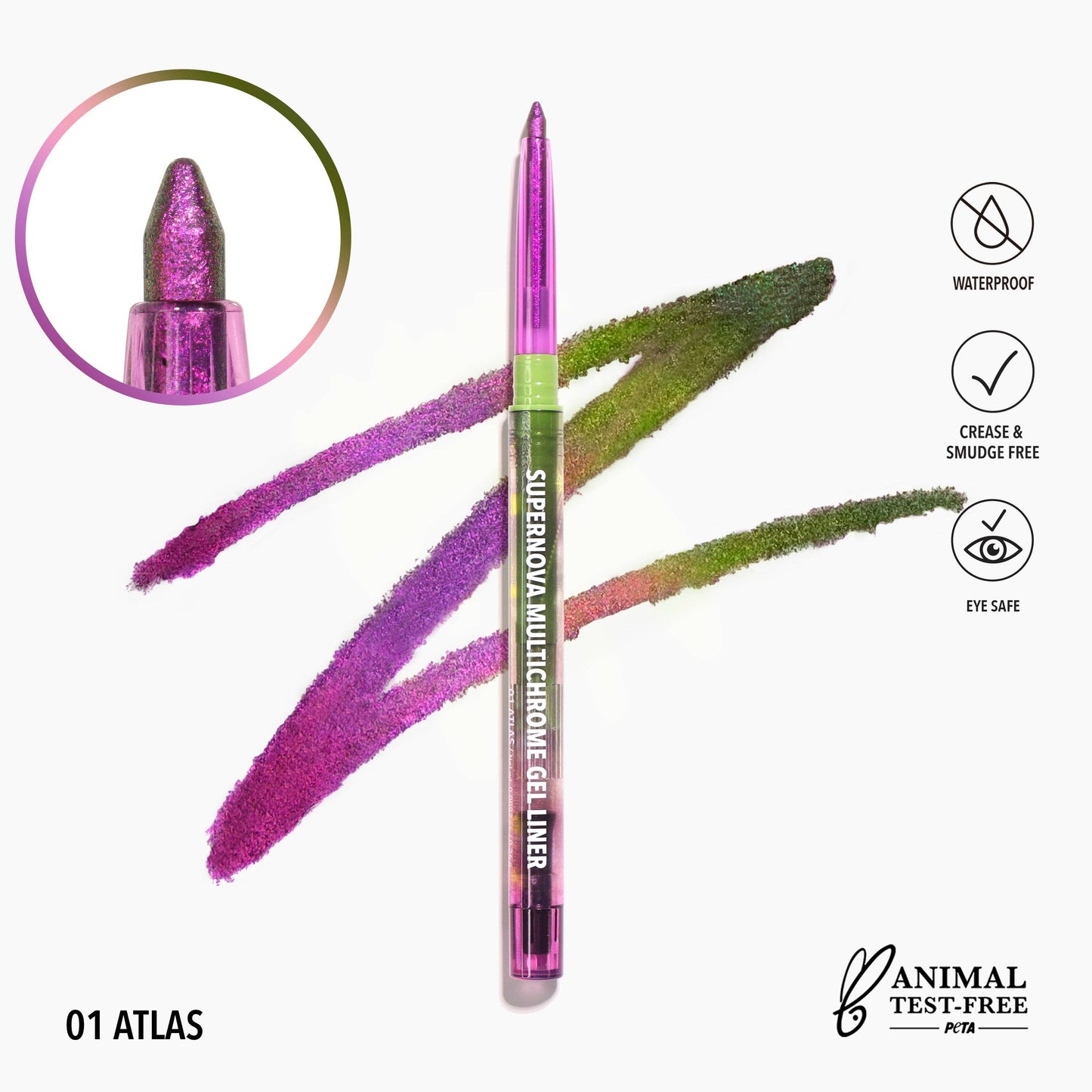 Supernova Multichrome Gel Eyeliner (001, Atlas)
